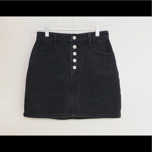 J. Galt PacSun women's black jean skirt